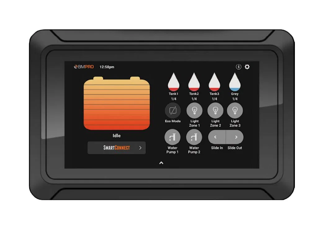 ODYSSEY – BMPRO RV Control System, Used To Monitor Caravan Deep Cycle Battery And Control Its Onboard Features Blueto...